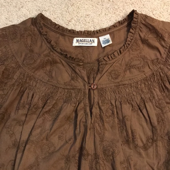 Magellan Brown Blouse - Picture 2 of 14